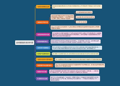 选明星股的准则科普