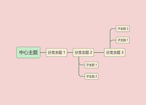 粉色系简约中心主题时间图