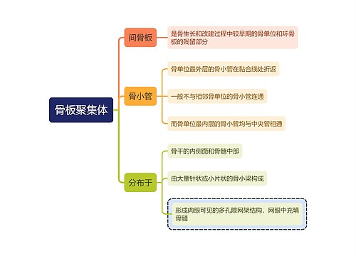 医学知识骨板聚集体思维导图