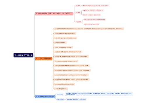 人力资源知识工资计算