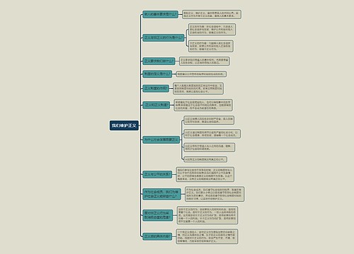 八年级下册政治我们维护正义的思维导图