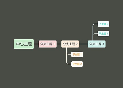 暗夜简约中心主题时间图