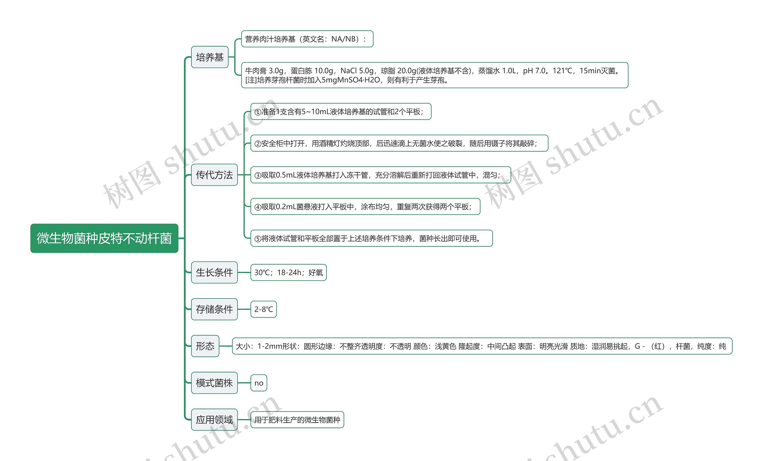 微生物菌种皮特不动杆菌思维导图