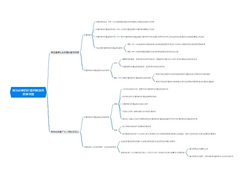 政治必修四价值判断选择思维导图