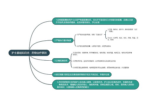 护士基础知识点：药物治疗原则