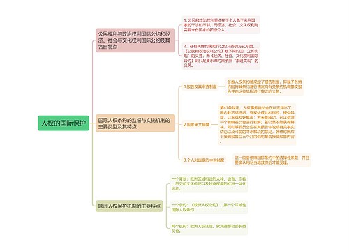 人权的国际保护思维导图