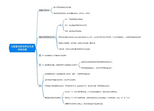 马原量变质变辨证关系思维导图