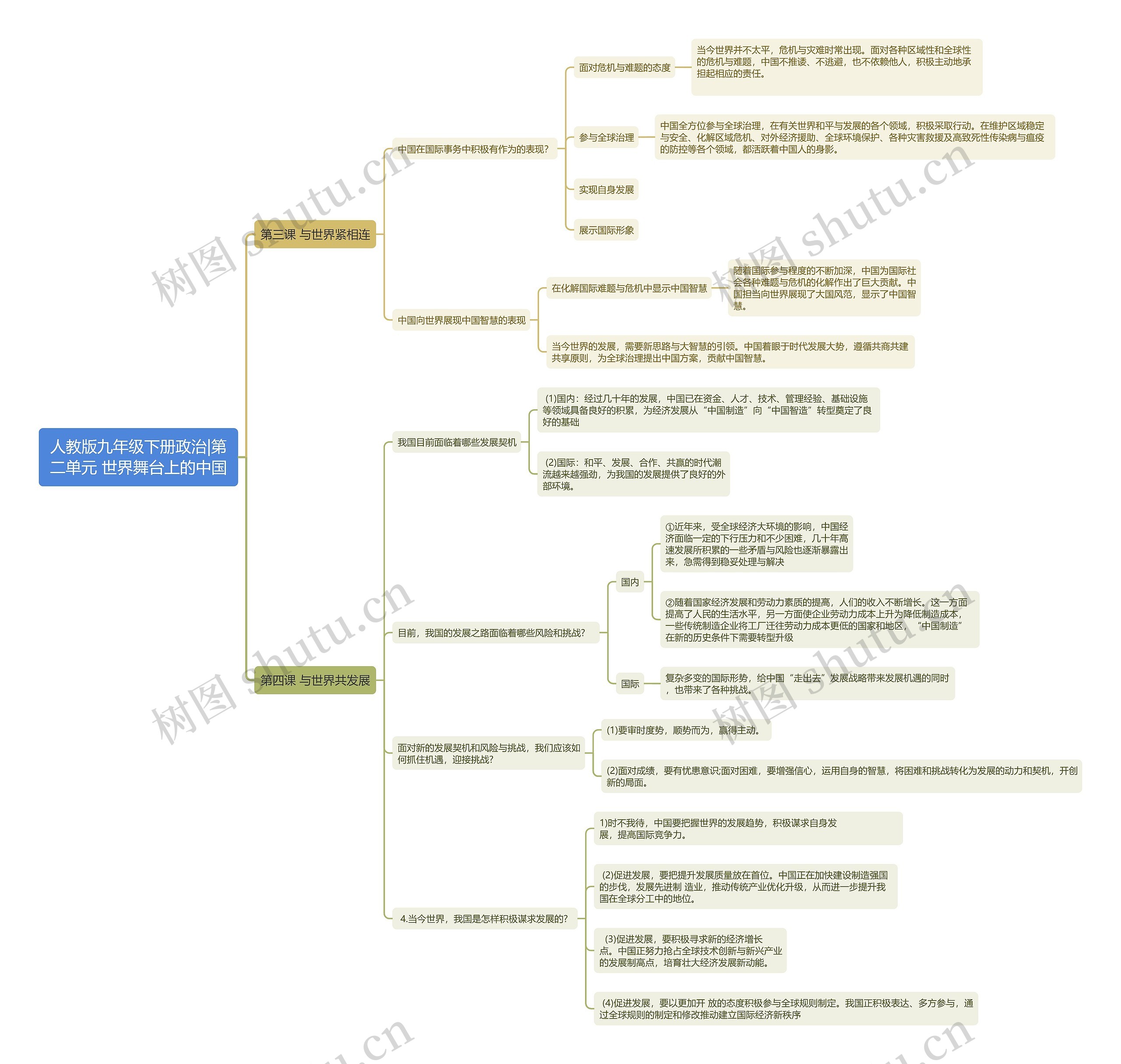人教版九年级下册政治|第二单元 世界舞台上的中国