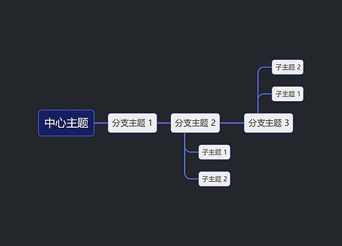 暗夜蓝色中心主题时间图