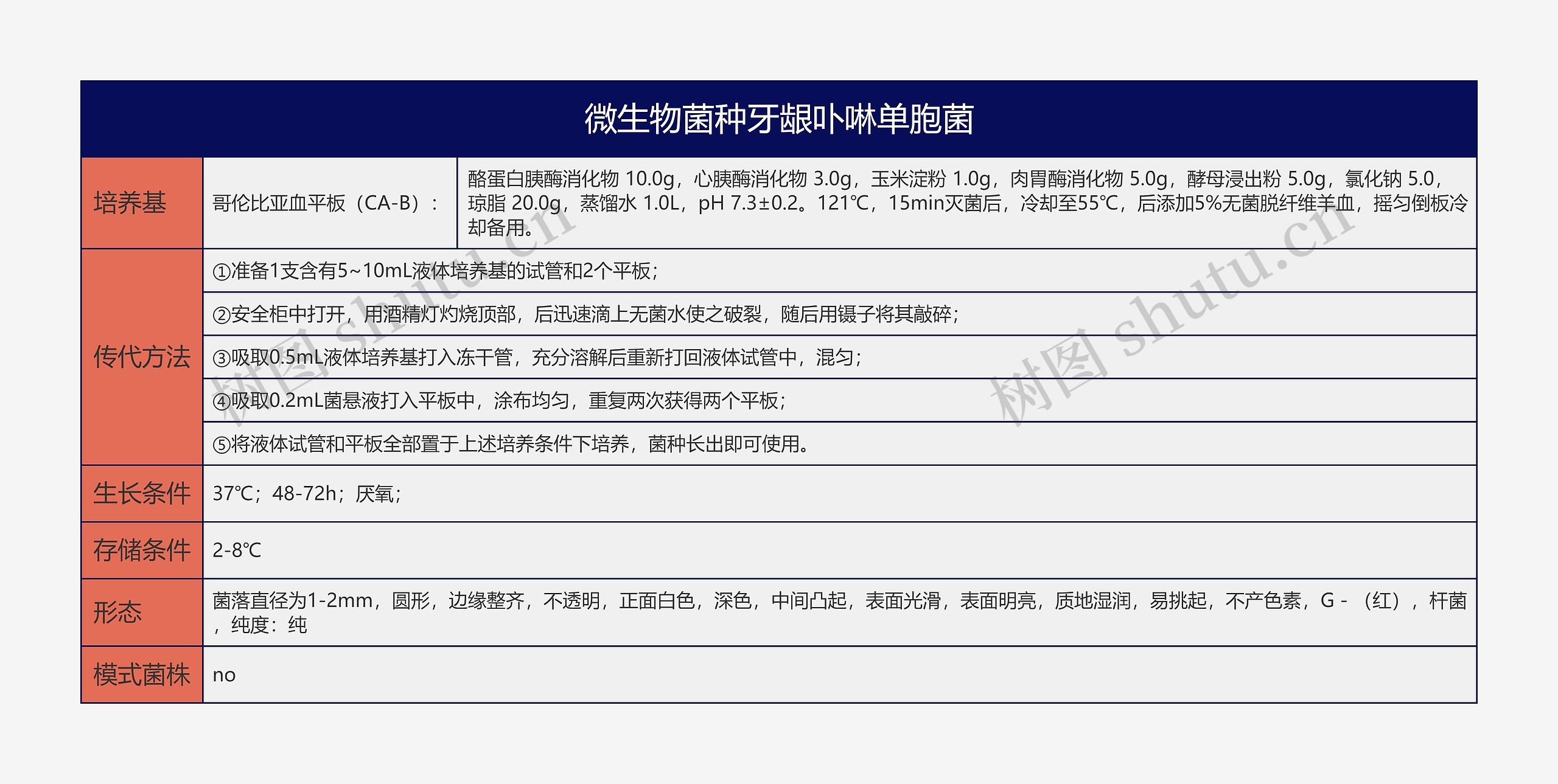 微生物菌种牙龈卟啉单胞菌思维导图