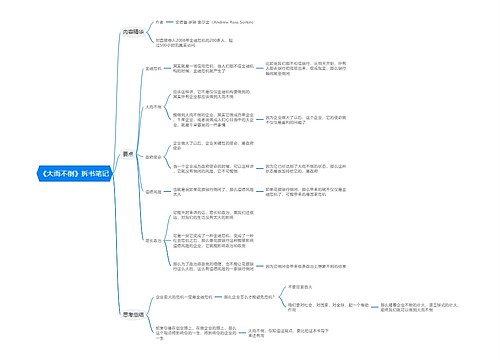 《大而不倒》拆书笔记