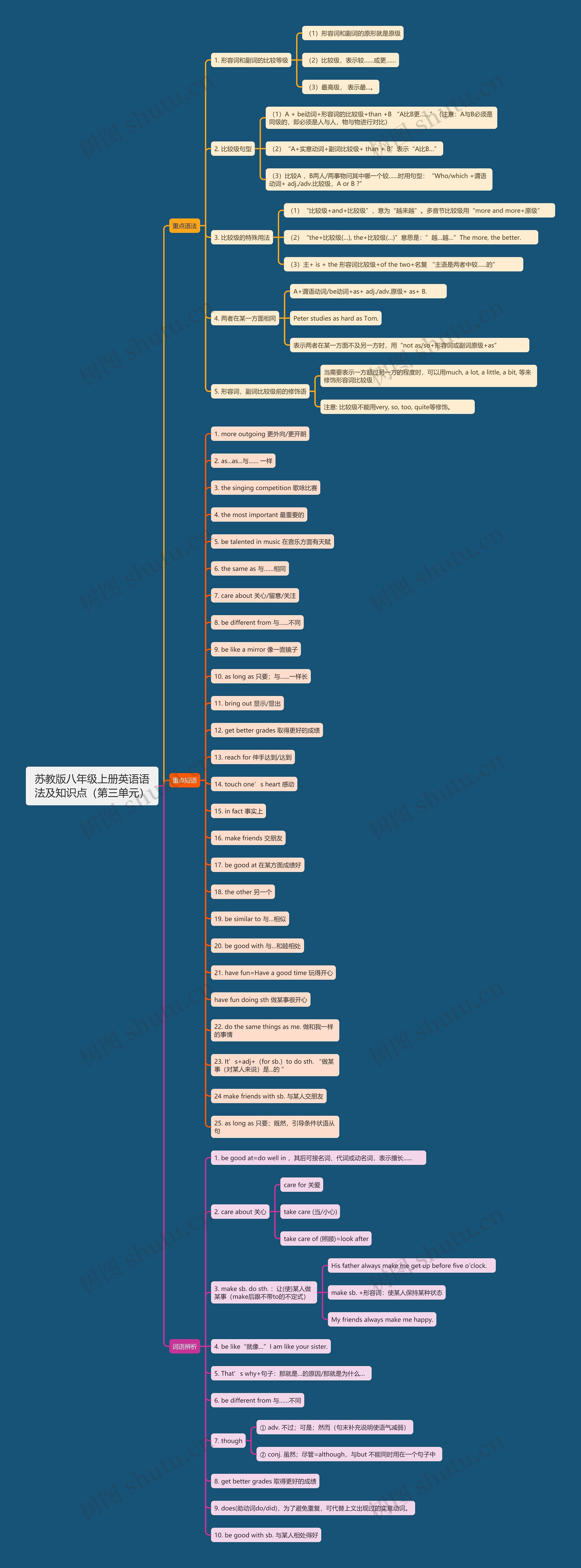 苏教版八年级上册英语语法及知识点（第三单元）