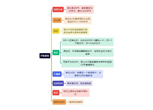 计算机理论知识IP数据报思维导图