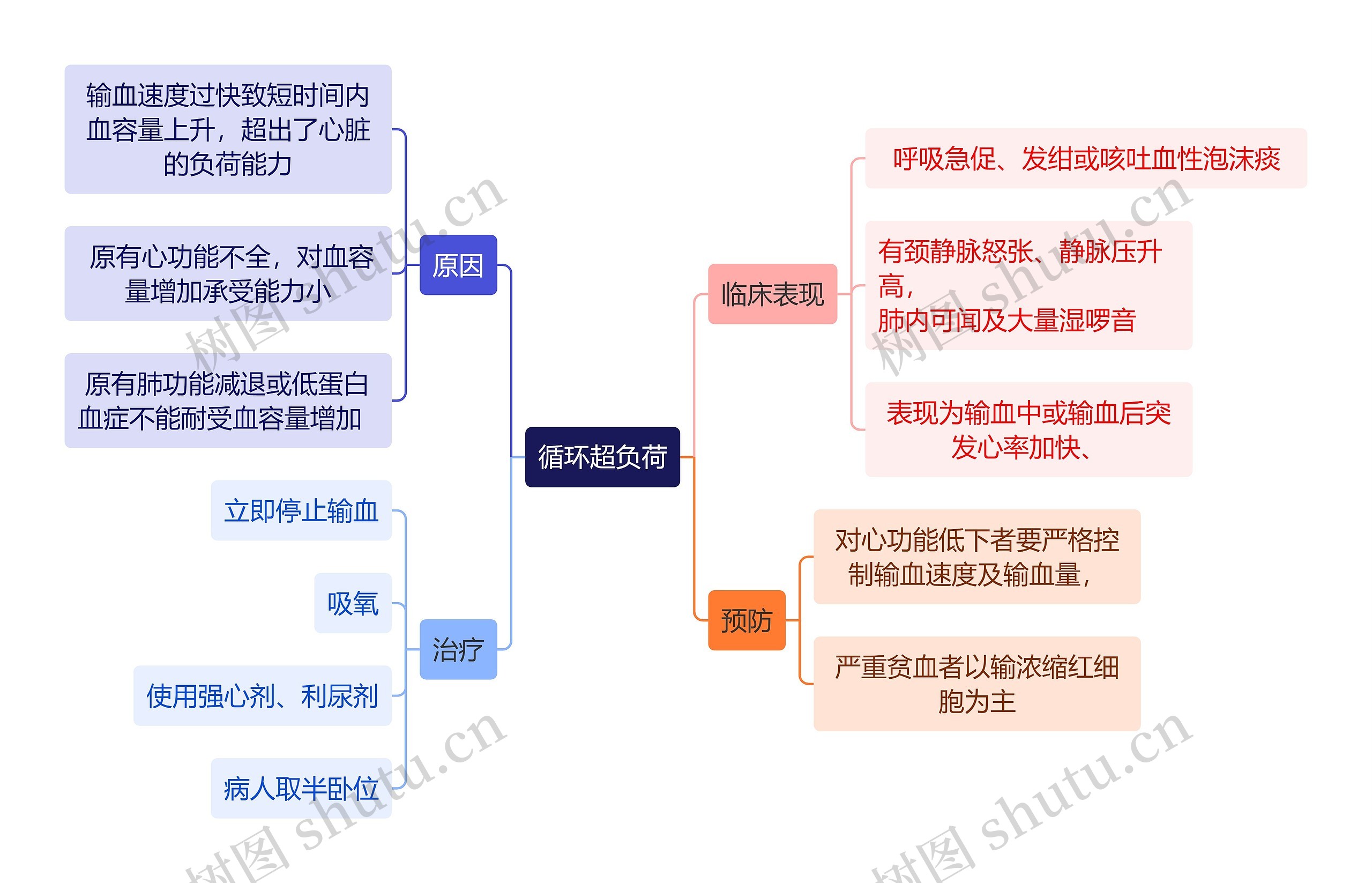 医学知识循环超负荷思维导图