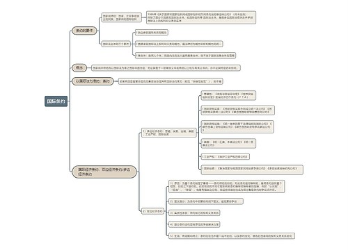 国际条约的思维导图