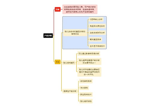 医学知识产前诊断思维导图