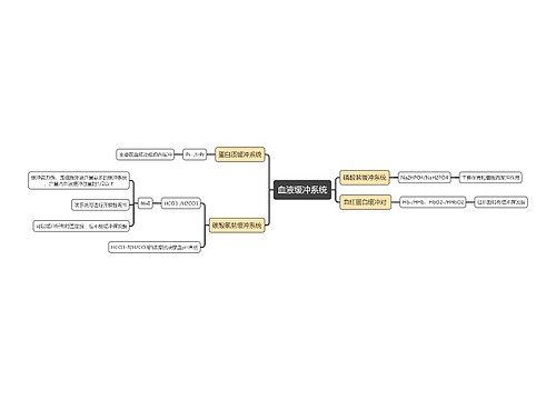 医学知识血液缓冲系统思维导图