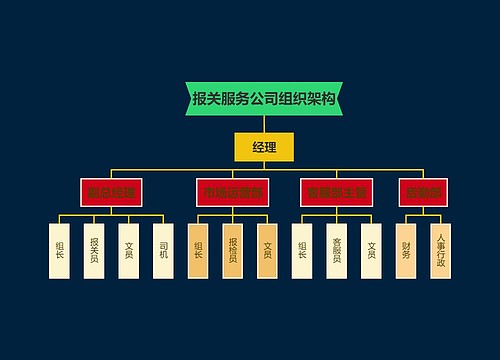 报关服务公司组织架构