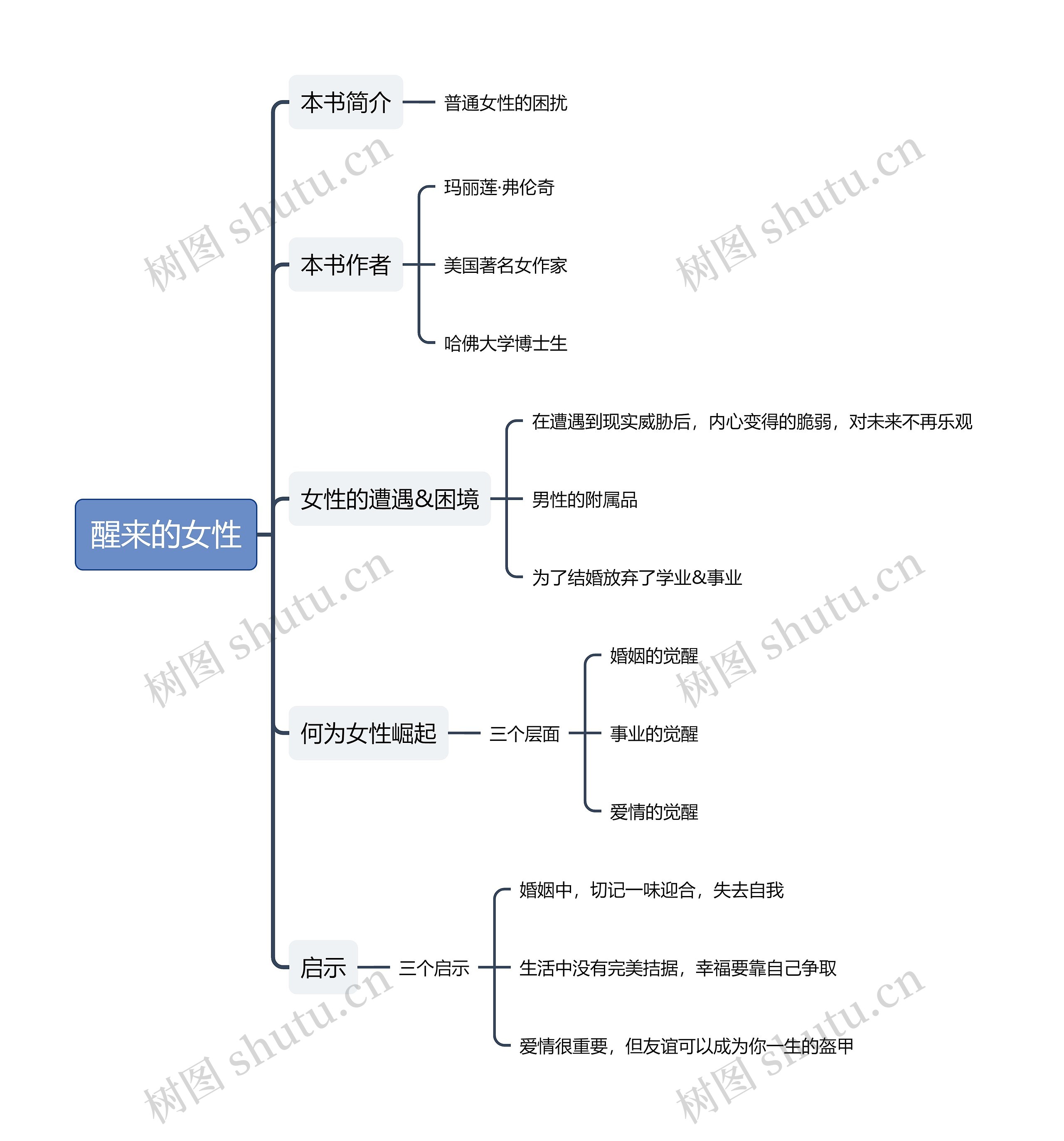 《醒来的女性》思维导图