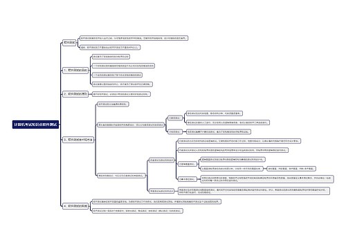 计算机考试知识点软件测试思维导图