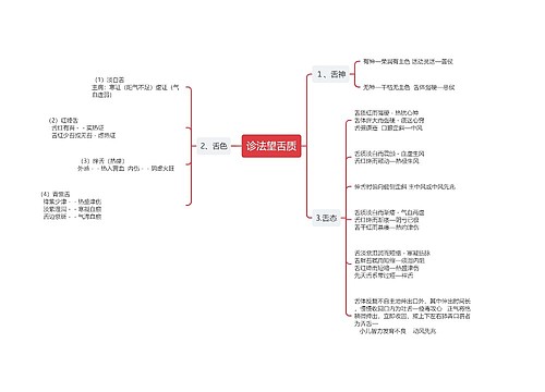 诊法望舌质思维导图