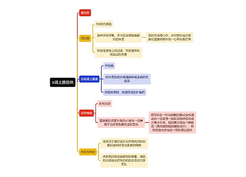 医学α肾上腺受体思维导图