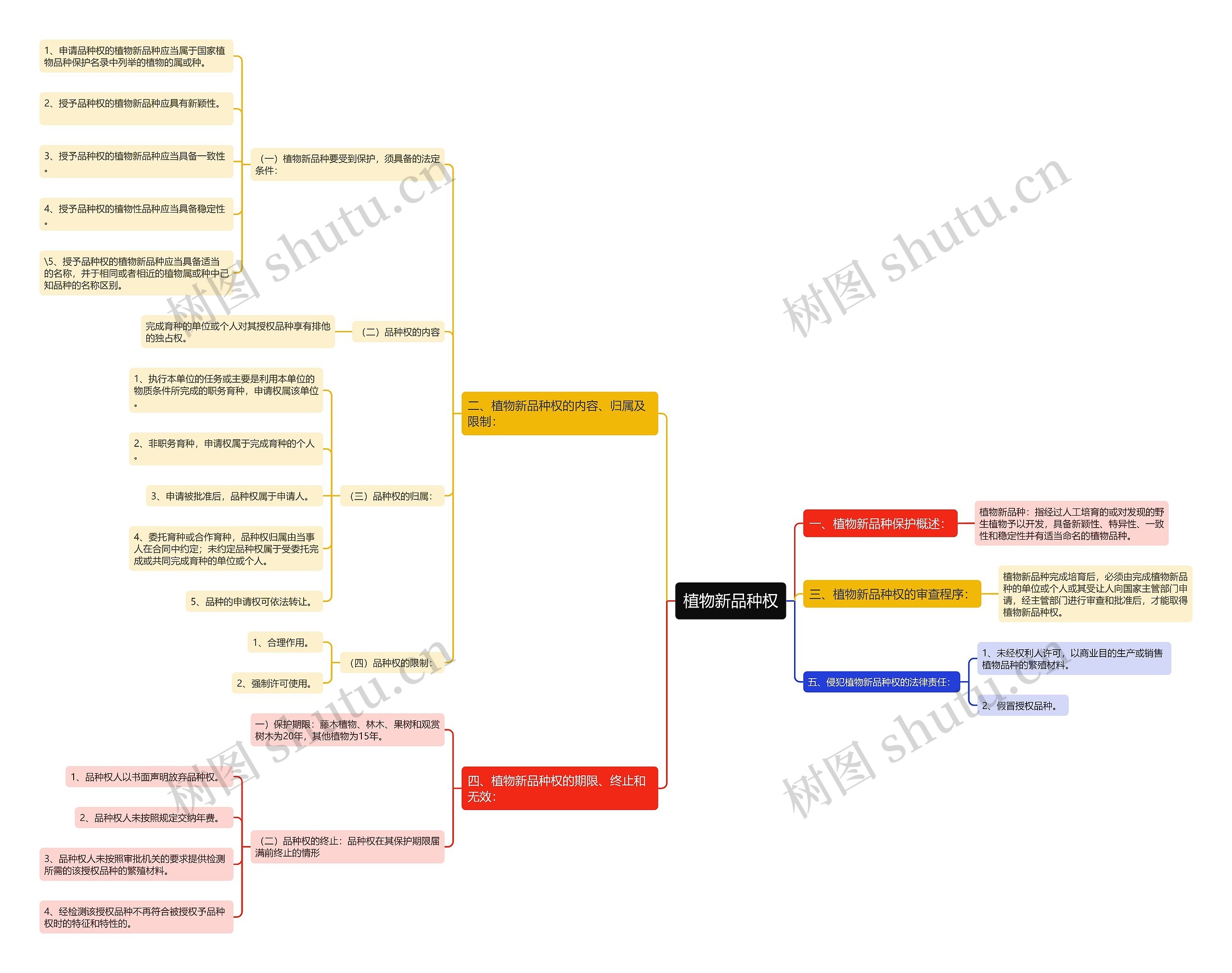 植物新品种权思维导图