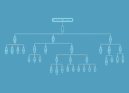xx航海运输公司组织架构图