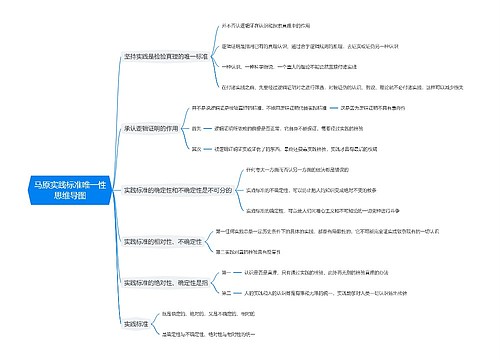 马原实践标准唯一性思维导图