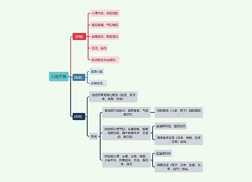 中医知识心阳不振思维导图