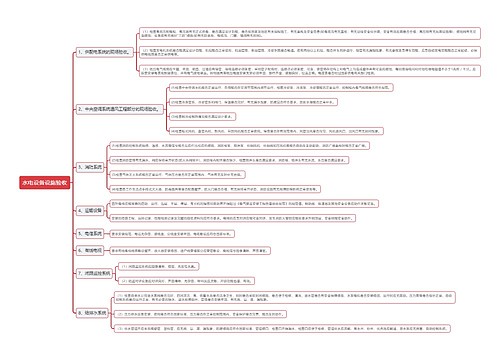 水电设备设施验收思维导图