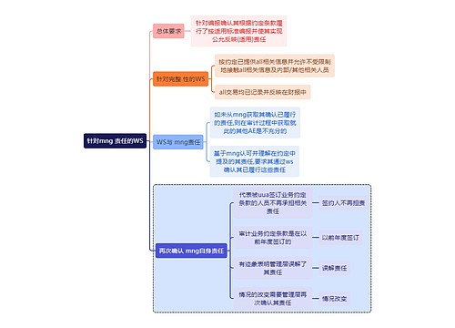 审计知识针对mng责任的WS思维导图