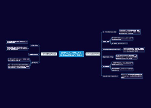 通用产品2022年终工作总结-不能内部落地的产品规划