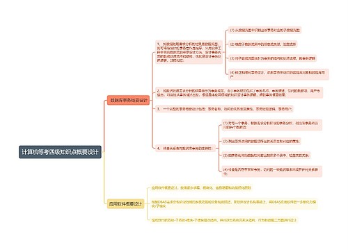 计算机等考四级知识点概要设计