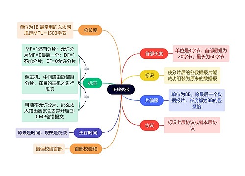 计算机考研知识IP数据报思维导图