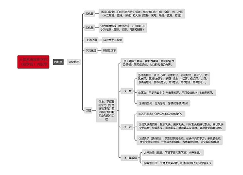《人体系统解剖学四（肌学四）内脏学》思维导图