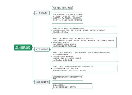 足太阳膀胱经思维导图