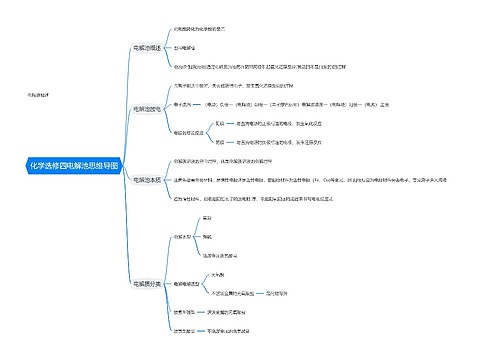 化学选修四电解池思维导图