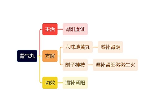 中医知识肾气丸思维导图