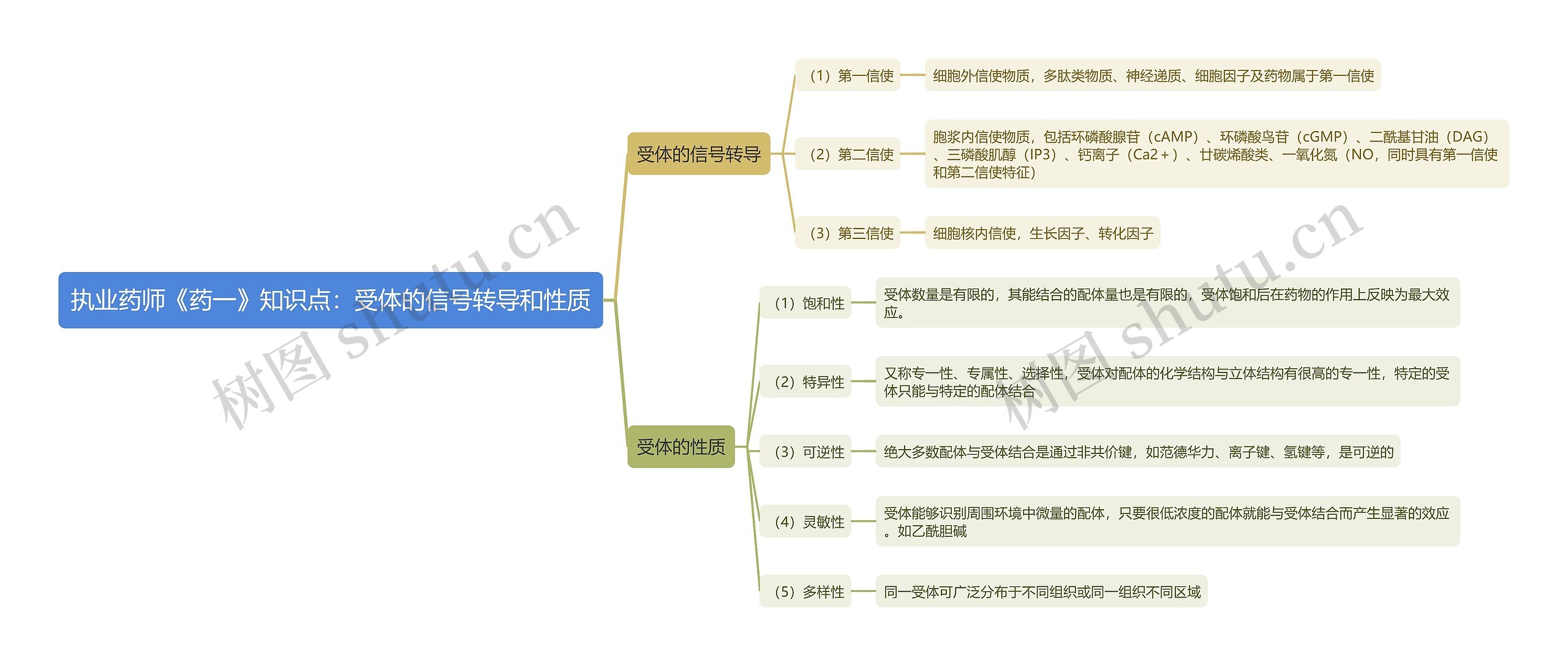 执业药师《药一》知识点：受体的信号转导和性质