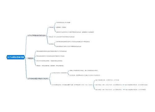 分子动理论思维导图