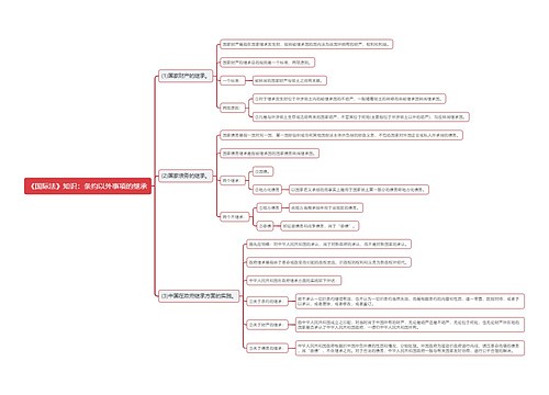 《国际法》知识：条约以外事项的继承思维导图