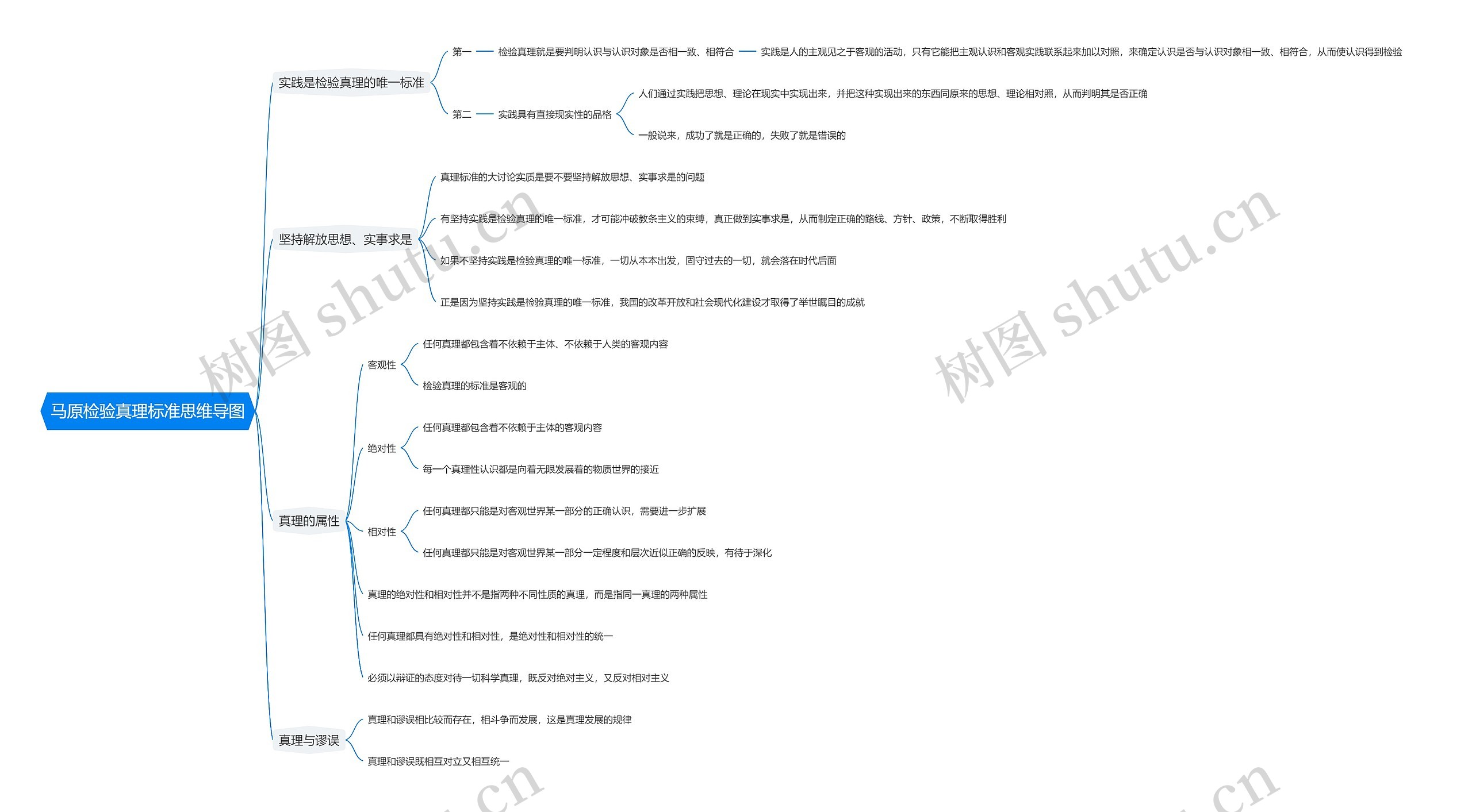 马原检验真理标准思维导图