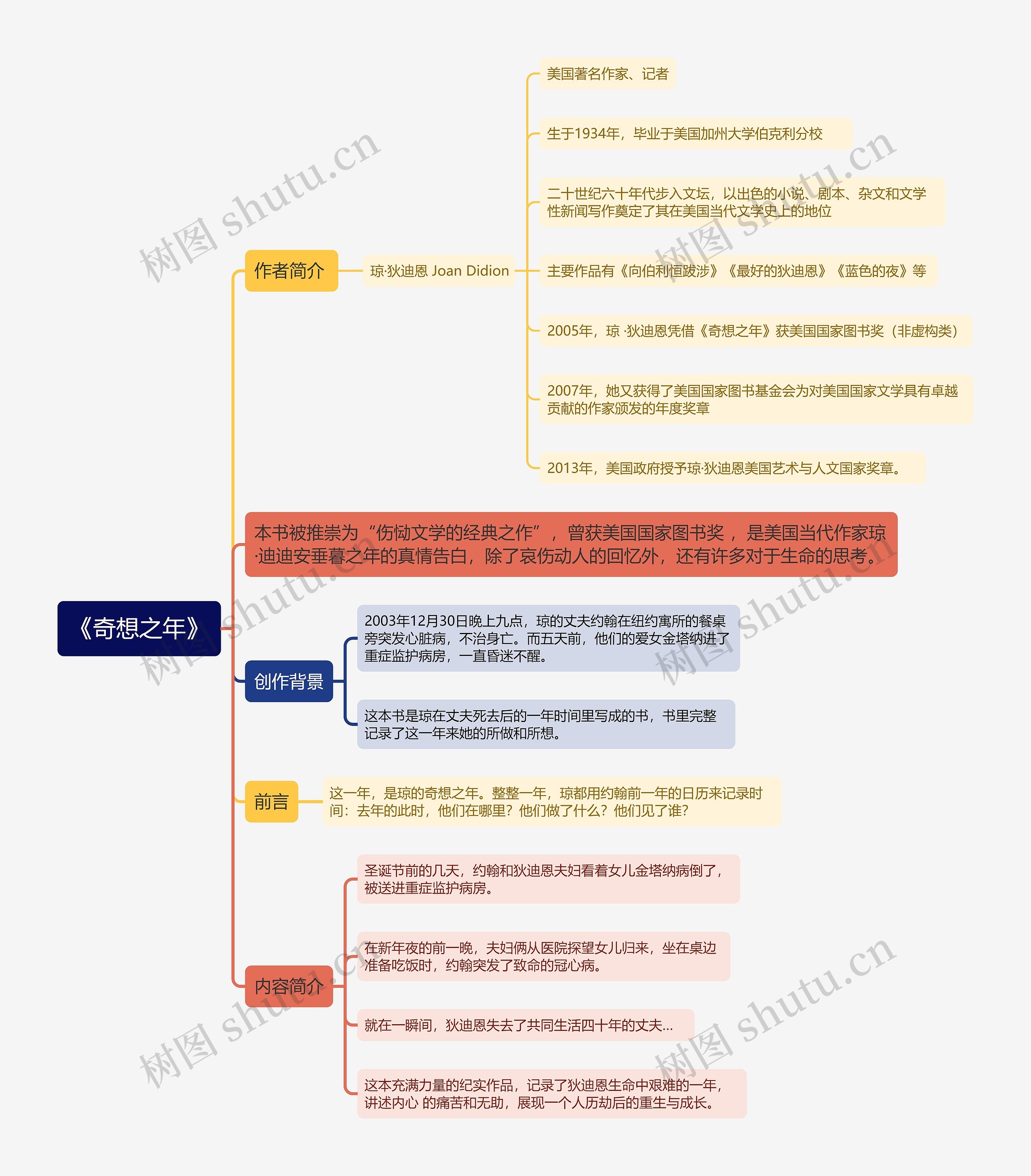 《奇想之年》思维导图