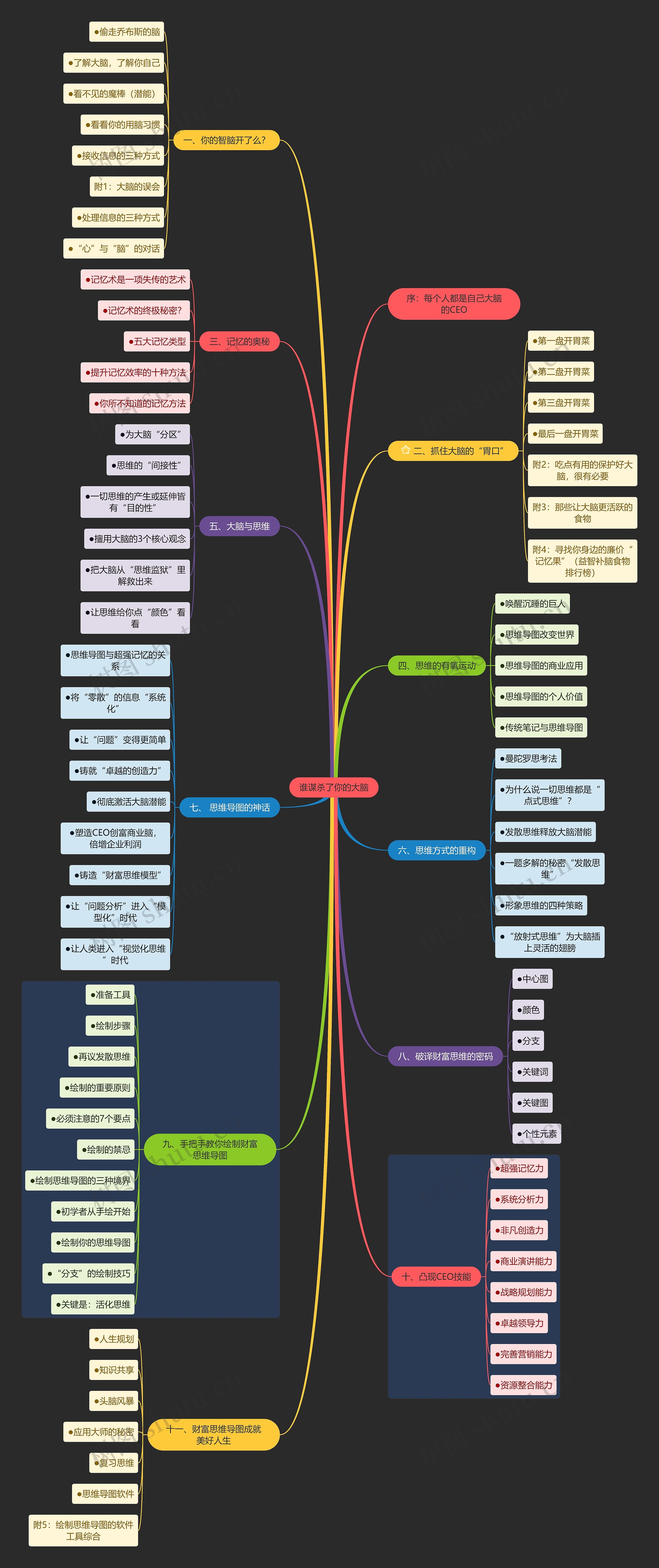 《谁谋杀了你的大脑》思维导图
