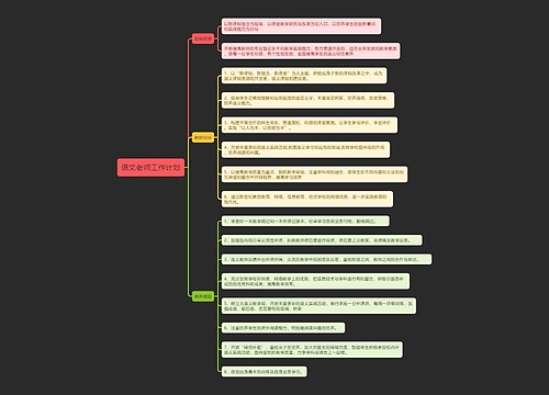 语文老师工作计划