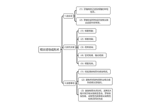 医学知识根尖诱导成形术思维导图