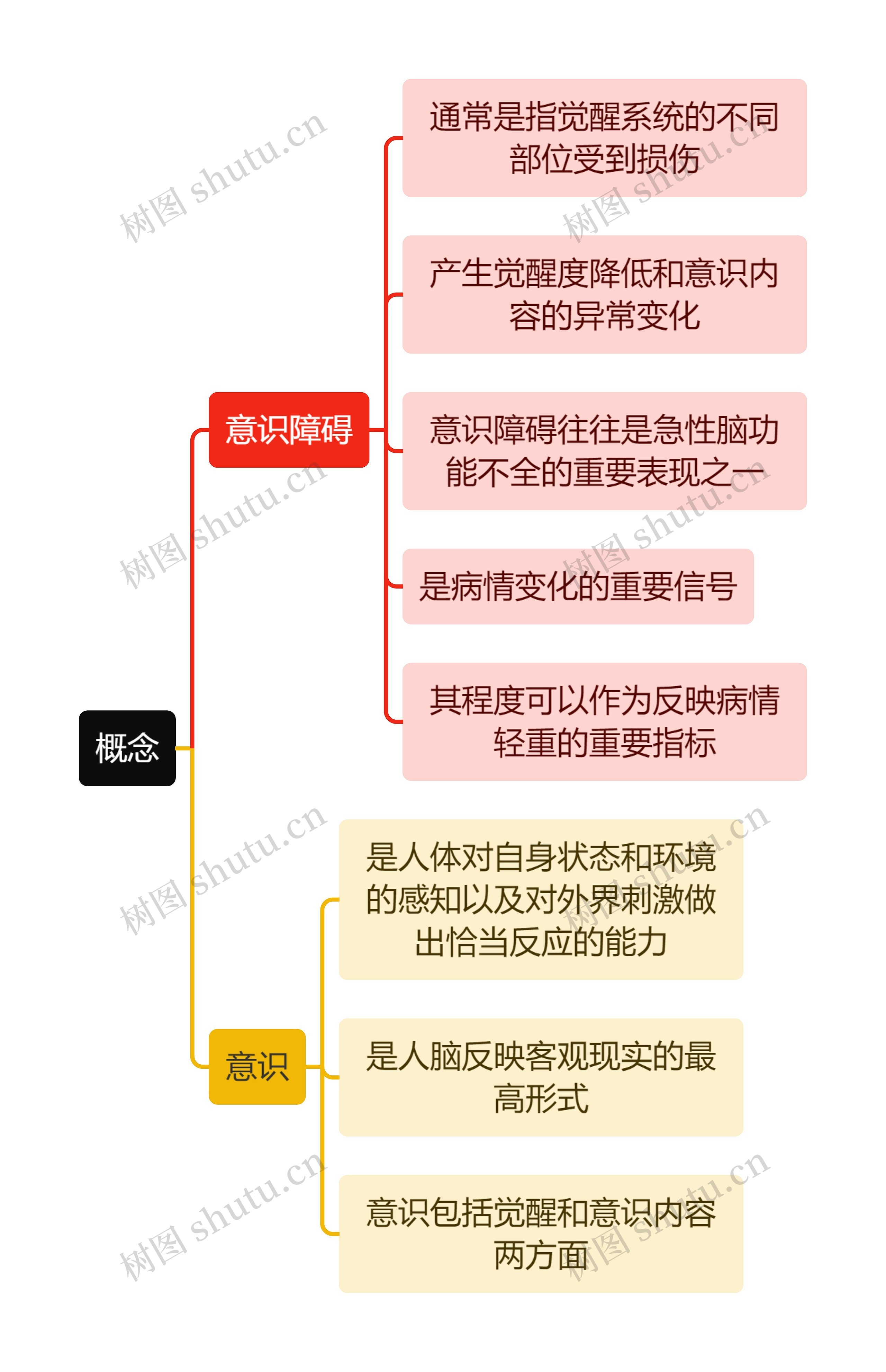 医学知识晕厥概念思维导图