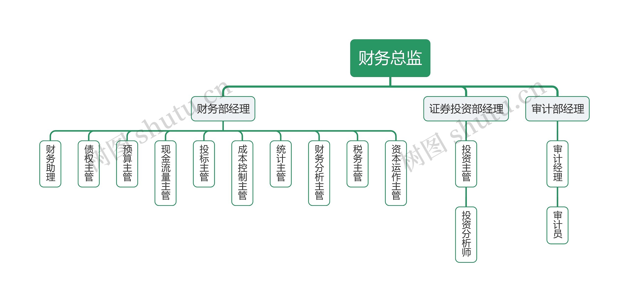 企业财务岗位组织架构