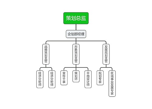 企业策划岗位组织架构